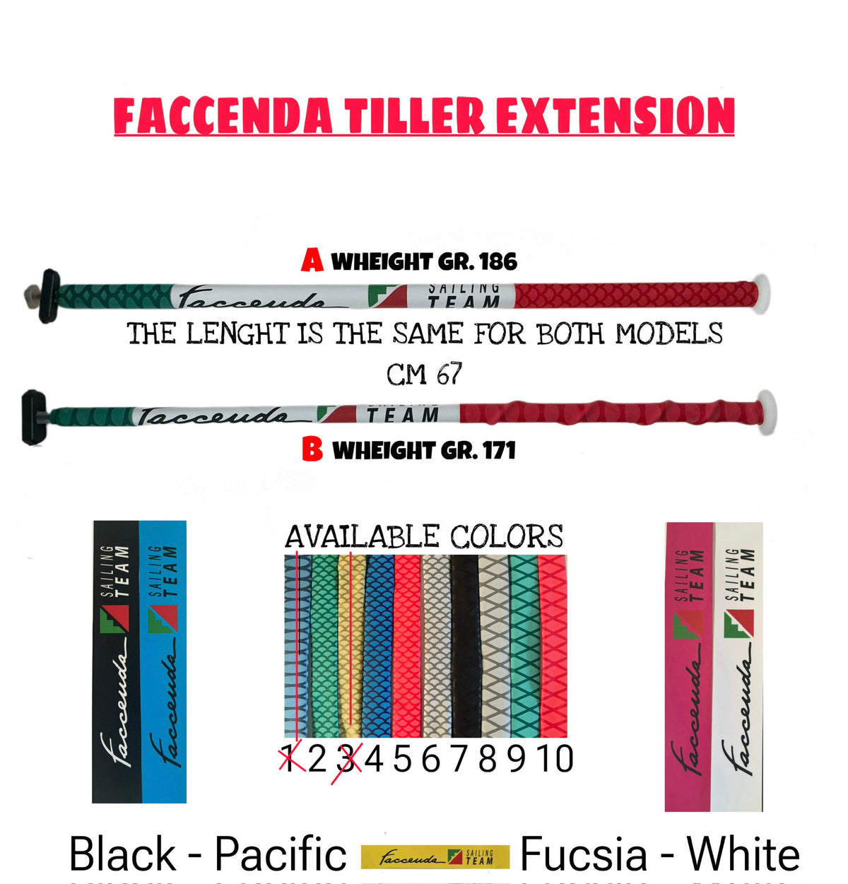 Faccenda Tiller Extension - 67 cm