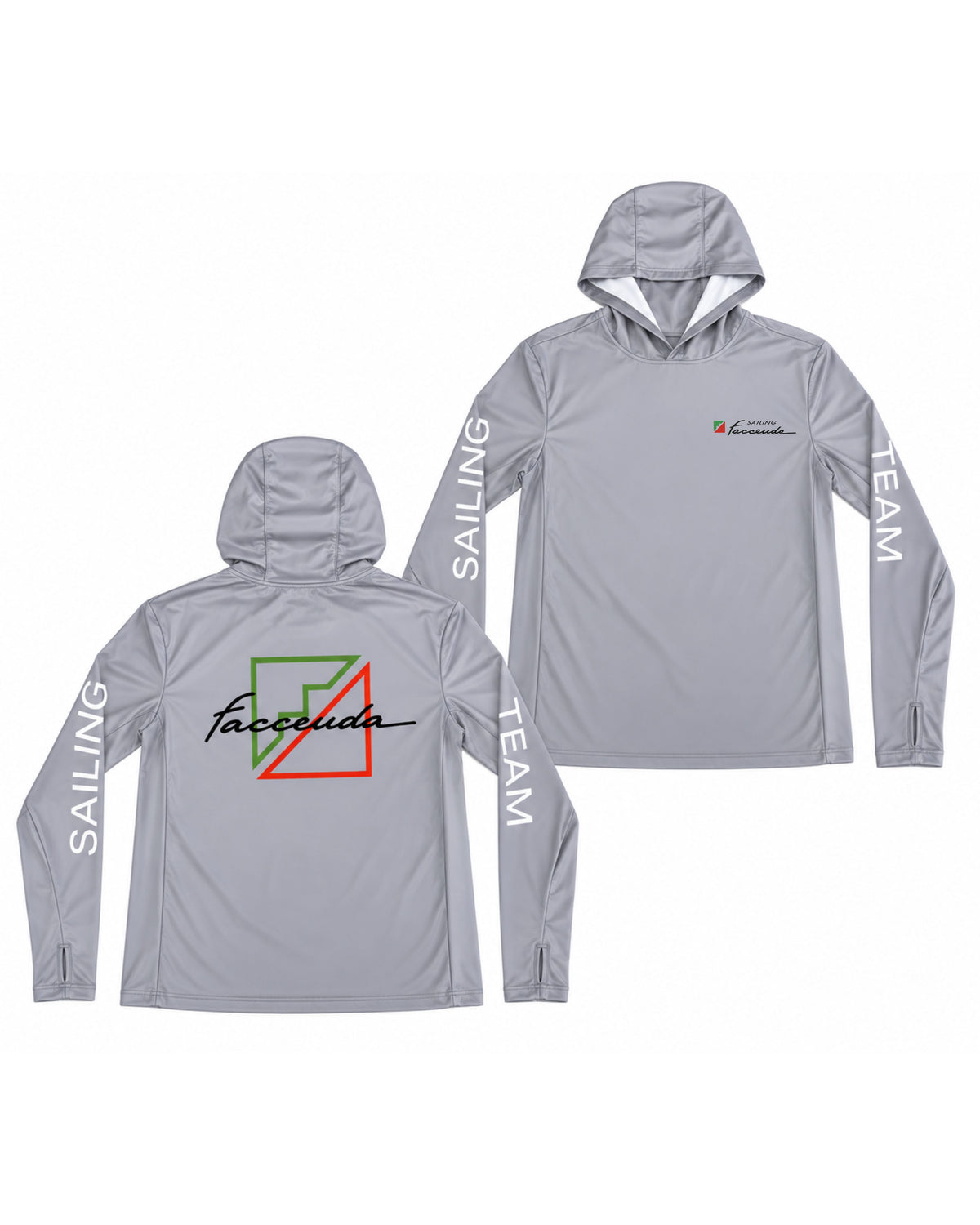 Rash Guard Uomo Faccenda Sailing Team con Cappuccio – UPF 50+