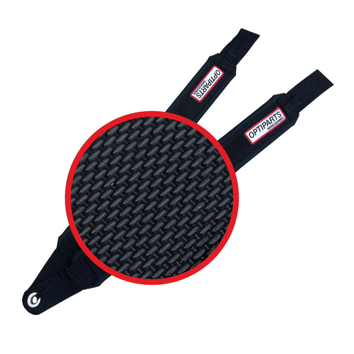 Cinghie Puntapiedi PRO Imbottite Antiscivolo per Optimist Optiparts – 7 cm