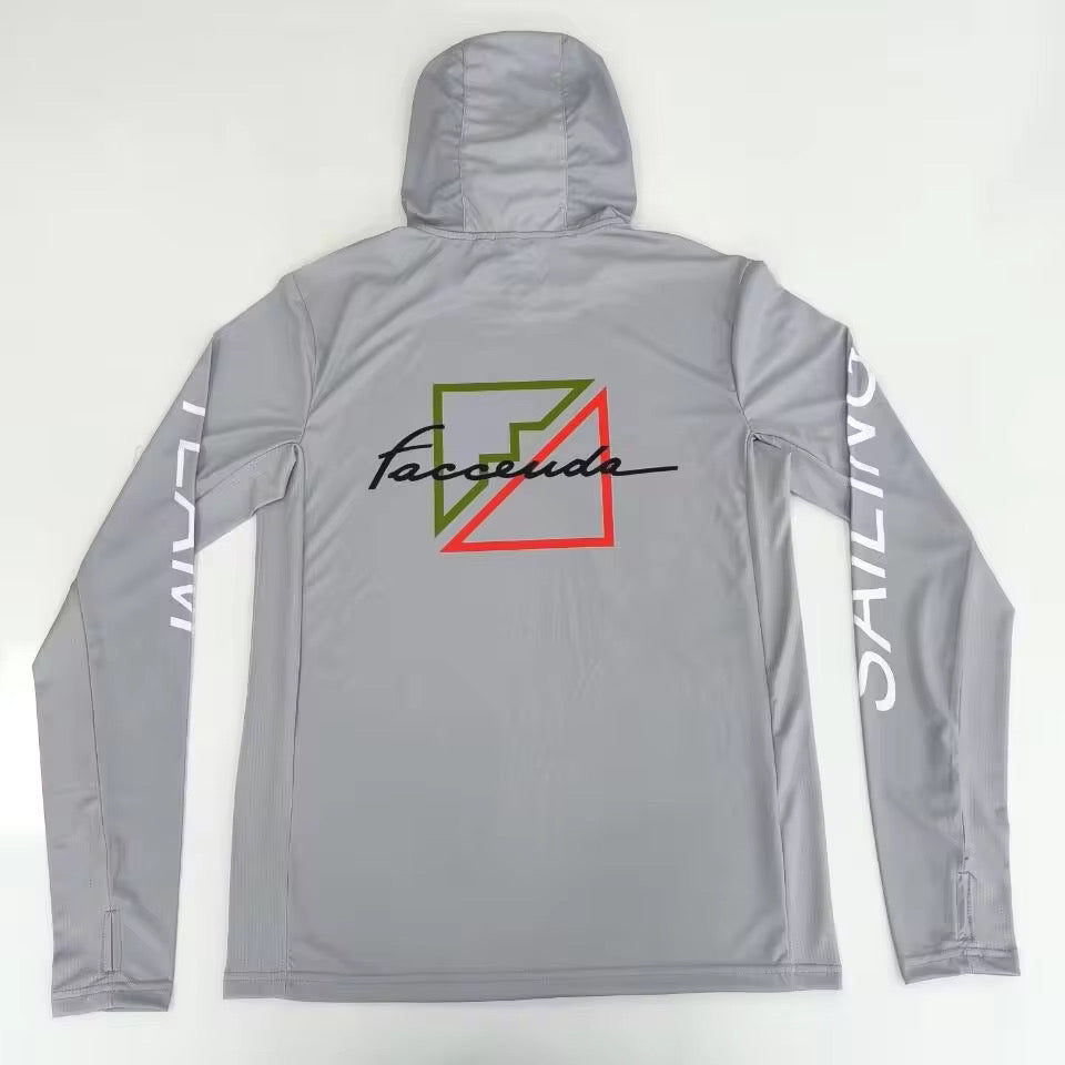 Rash Guard Uomo Faccenda Sailing Team con Cappuccio – UPF 50+