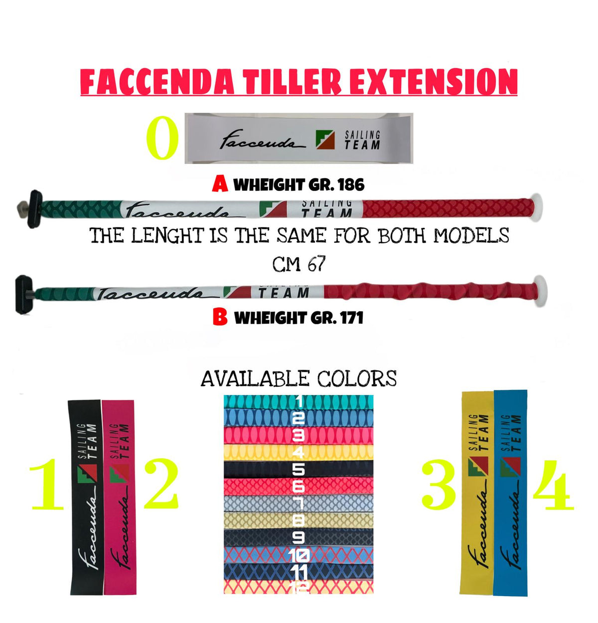 Faccenda Tiller Extension - 67 cm