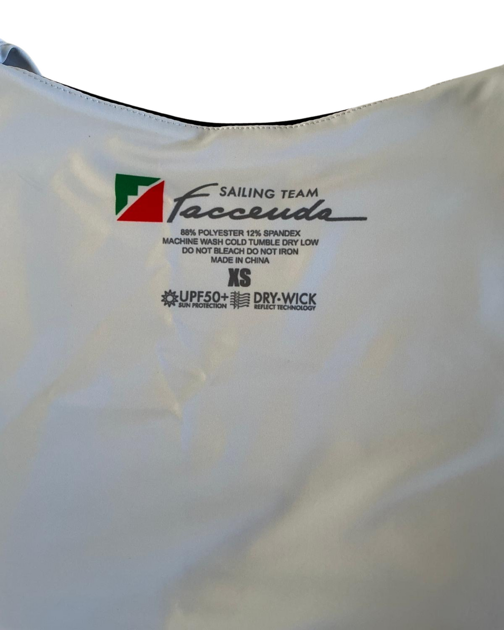 Top Crop Sportivo Donna Faccenda Sailing Team – UPF 50+